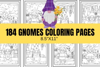 send you a gnomes christmas coloring book for kids