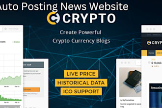 create a crypto bitcoin autopilot news site