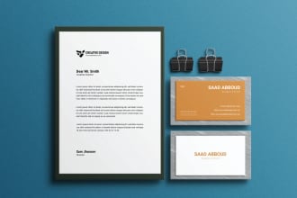 design professional letterhead in editable ms word format