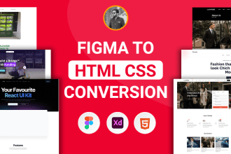 build frontend website figma to html css with tailwind css