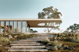 create realistic house renders