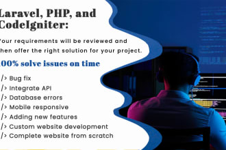 develop, optimize wordpress PHP, laravel websites