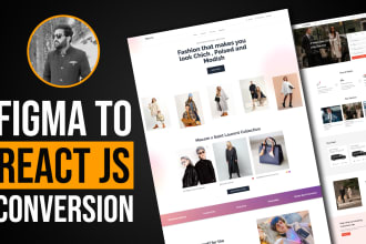 build frontend website figma to html css, react js, next js, tailwind css