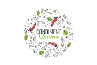 design perfect outstanding condiment queens logo in 1 day