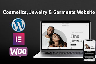 build cosmetics, garments, jewelry, and baby toys wordpress website