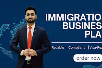 create an immigration business plan for visa approval