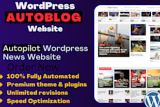 create autopilot news website