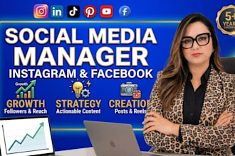 be your organic social media manager for instagram and facebook