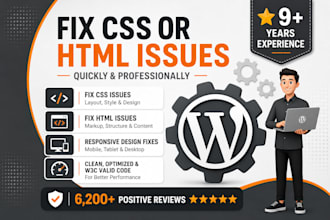 fix CSS HTML responsive design and website issues