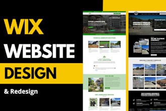 do wix website design or redesign wix website or wix studio website