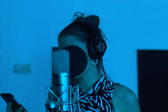 record the lead and backing vocals with u87
