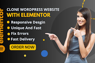 be elementor expert, elementor fix, clone wordpress website