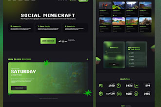 create design for your minecraft server website