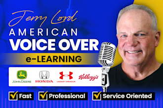 record american male elearning voice over