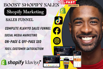 do complete shopify dropshipping marketing sales funnel,shopify store promotion