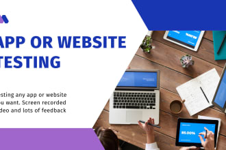 review your app or website and provide feedback