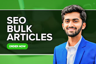 write bulk articles or blog posts for instant traffic boost