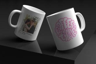 do amazing custom coffee mugs and drinkware designs in 24hours