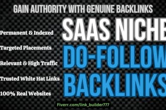 build off page SEO backlinks on high DR saas product websites