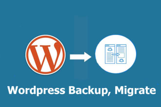 backup, migrate, transfer wordpress website