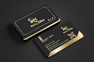 do professional, luxury and modern business card design