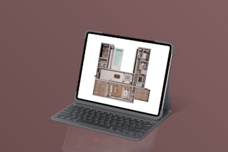 3d floor plan representation