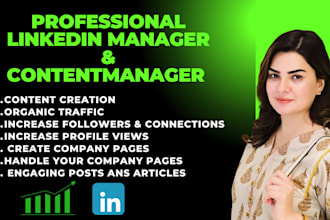 be your linkedin marketing manager on monthly basis