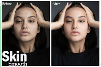 do retouching, skin smooth, headshot and image editing