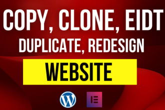 create, copy clone website in html, css , bootstrap wordpress