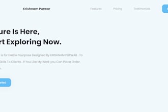 do HTML CSS javascript PSD to HTML , landing page , web page