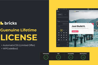 install bricks builder with updatable lifetime license