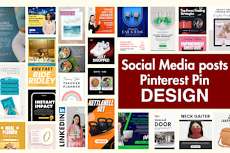 design social media posts and pinterest pin