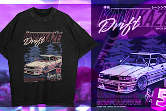 do any kind of custom graphic y2k  design within 6 hrs
