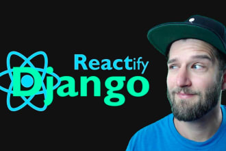 develop full stack django and react js or next js web apps