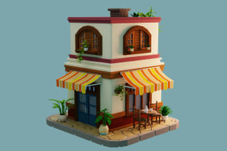 create low poly 3d models