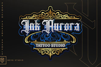 design retro vintage lettering logo design for your business
