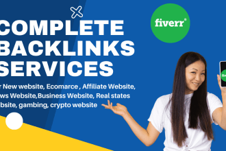 give you complete backlinks service, create 6 types of link build