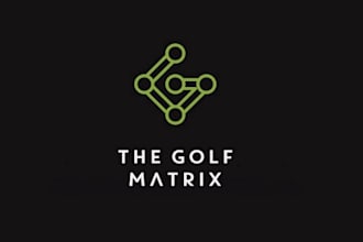 design wonderful better elegant golf matrix logo fast delivery