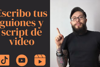 video script writing, social media video script in spanish