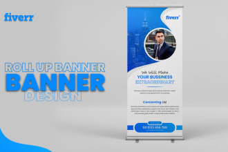 design roll up banner, ads signage and advertising banner