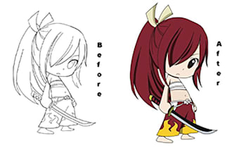 do vector tracing and redraw image