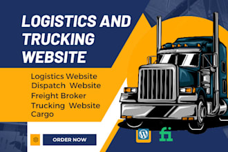 create logistics website, dispatch, trucking, cargo and freight broker website