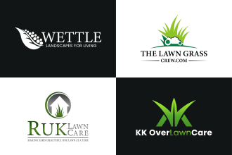 make professional lawn care, landscaping and gardening logo