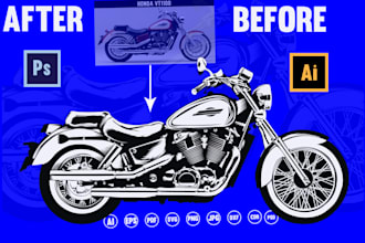 do convert drawing, sketch, and logo images to digital vector art