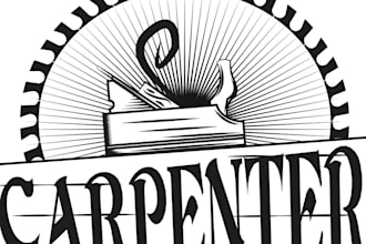 design creative carpentry logo for your business