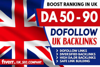 build high authority UK dofollow seo backlinks service, link building