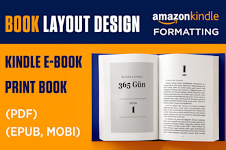 do kindle book formatting and layout design