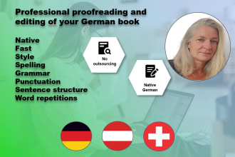 professionally edit and proofread your german book