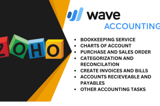 do professional zoho books setup, clean up, and bookkeeping services