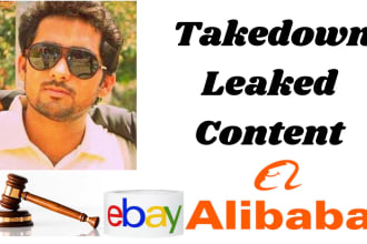 send dmca takedown notice for infringing listings on alibaba, aliexpress, ebay